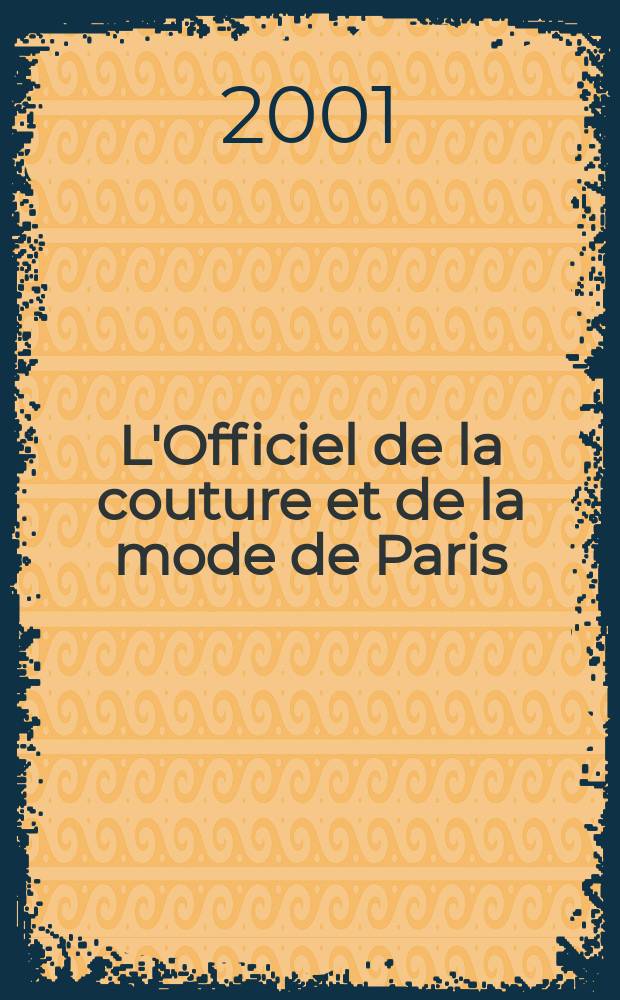 L'Officiel de la couture et de la mode de Paris : Журн. париж. кутюрье Рус. изд. № 30