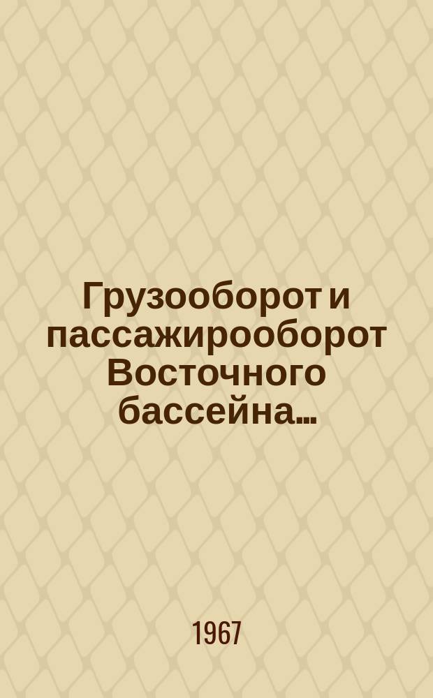 Грузооборот и пассажирооборот Восточного бассейна ...