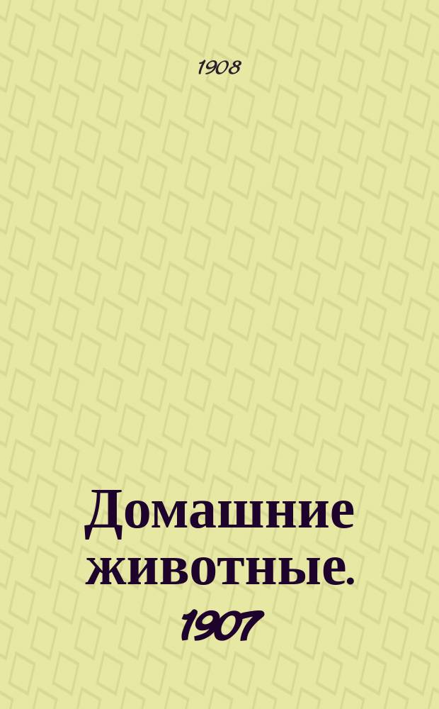 Домашние животные. 1907/1908, Вып.15