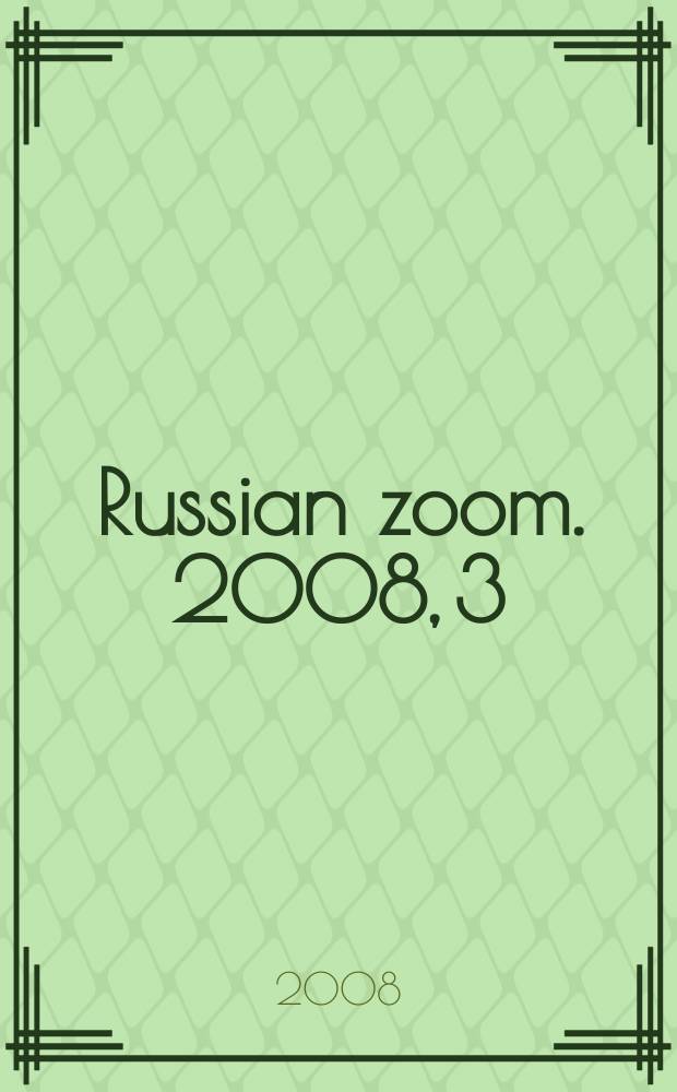 Russian zoom. 2008, 3/4