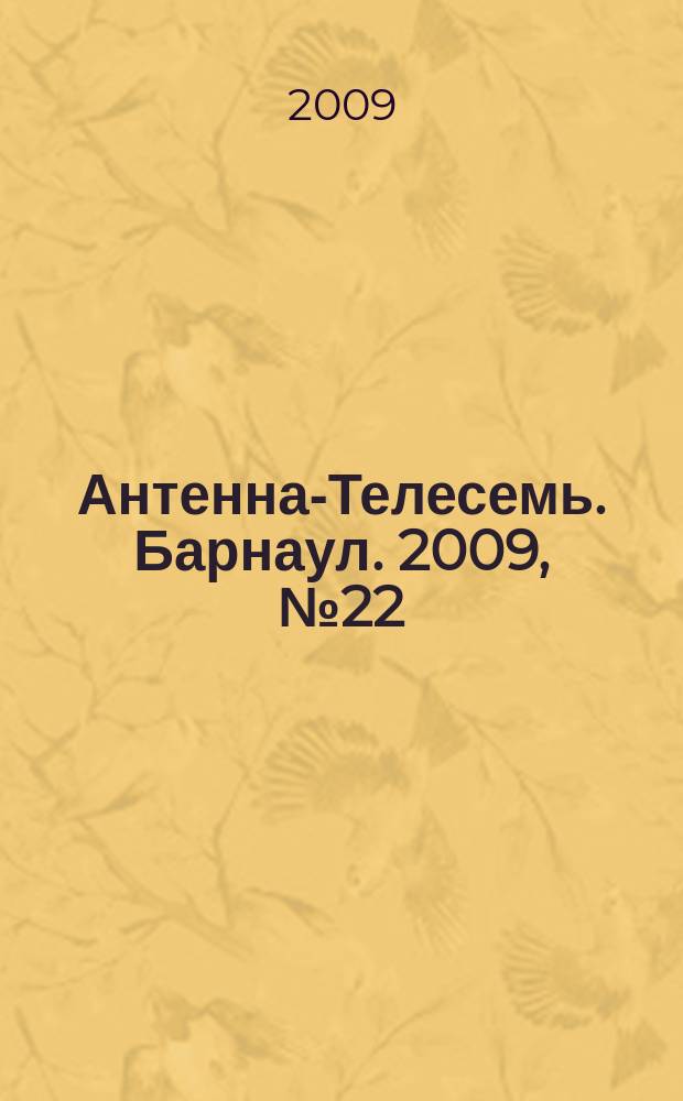 Антенна-Телесемь. Барнаул. 2009, № 22 (494)