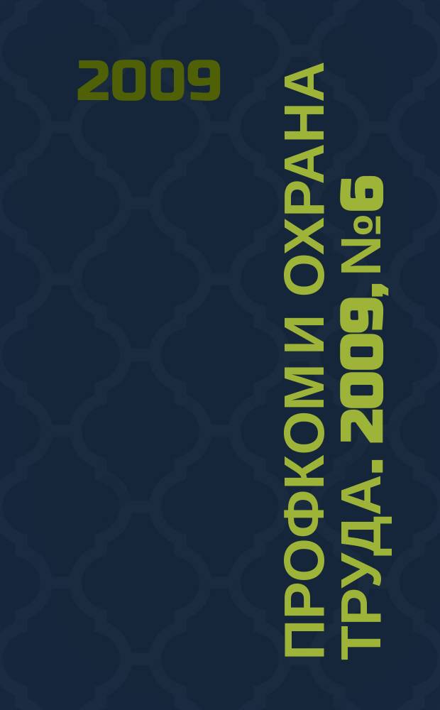 Профком и охрана труда. 2009, № 6 : Государственный контроль и надзор: нормативные документы