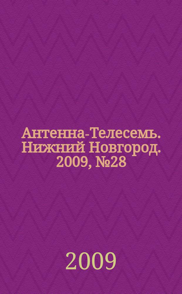 Антенна-Телесемь. Нижний Новгород. 2009, № 28 (747)