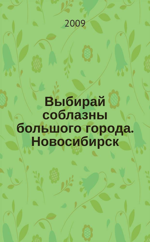 Выбирай соблазны большого города. Новосибирск : рекламно-информационный журнал. 2009, № 17 (81)
