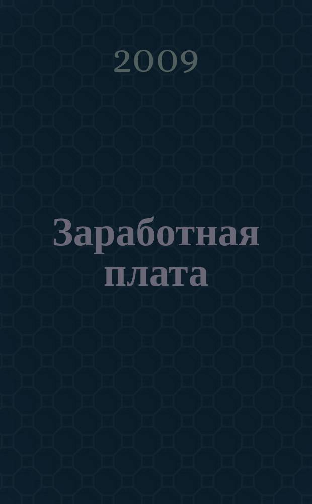 Заработная плата : Расчеты. Учет. Налоги Ежемес. журн. 2009, № 11 (106)