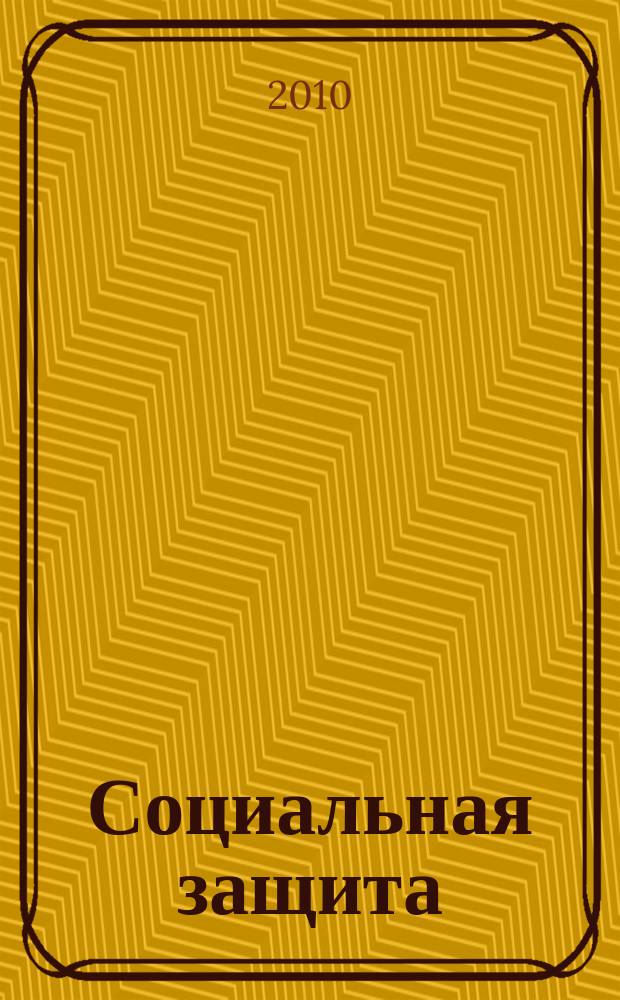Социальная защита : Массовый ежемес. обществ.-полит. журн. 2010, № 3 (213)