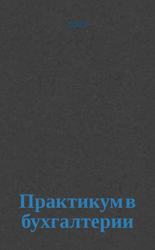 Практикум в бухгалтерии : Информ.-аналит. журн. 2007, № 2 (20)