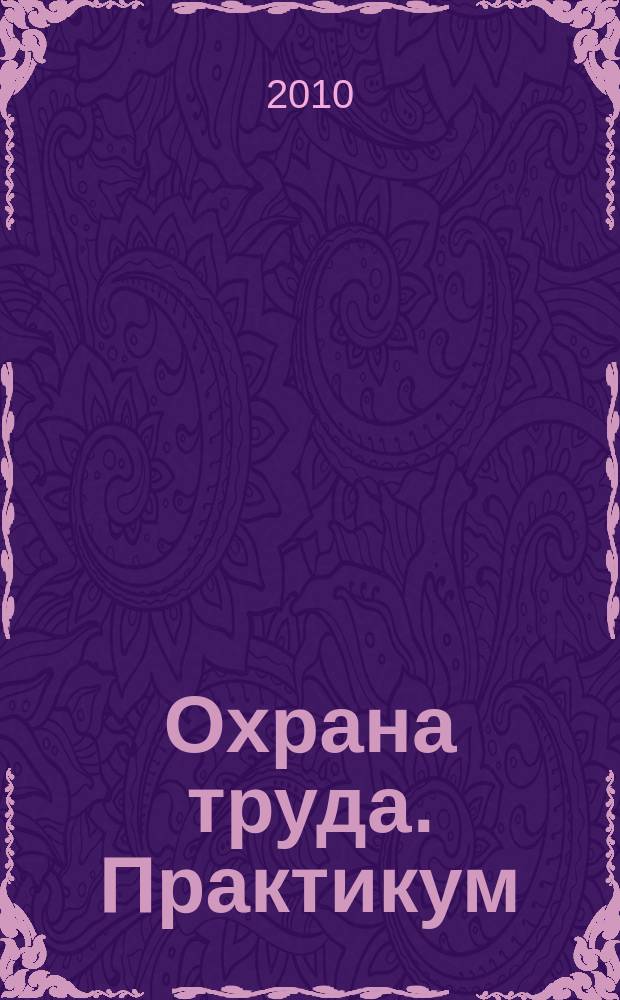 Охрана труда. Практикум : Анализ. несчаст. случаев на пр-ве Лекторий по прогр. обучения Прил. к журн. "Охрана труда и социальное страхование". 2010, № 11