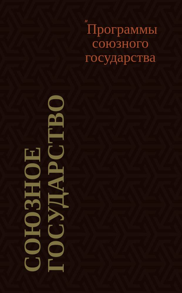 Союзное государство : две страны - одно государство. Союзное. 2010, спецвып. (дек.) [1] : Пятый форум проектов созных программ
