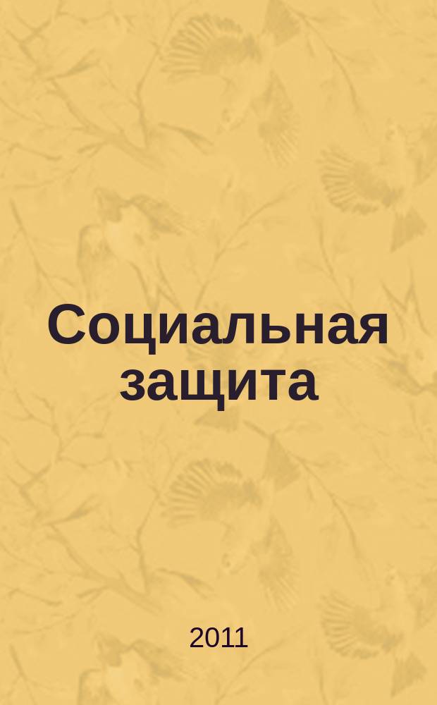 Социальная защита : Массовый ежемес. обществ.-полит. журн. 2011, № 5 (227)