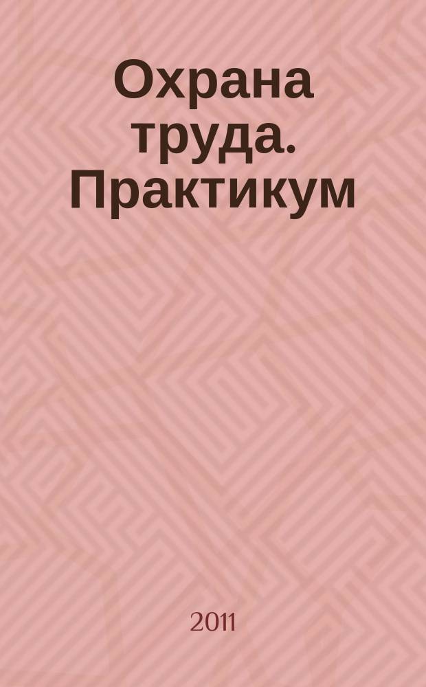 Охрана труда. Практикум : Анализ. несчаст. случаев на пр-ве Лекторий по прогр. обучения Прил. к журн. "Охрана труда и социальное страхование". 2011, № 4