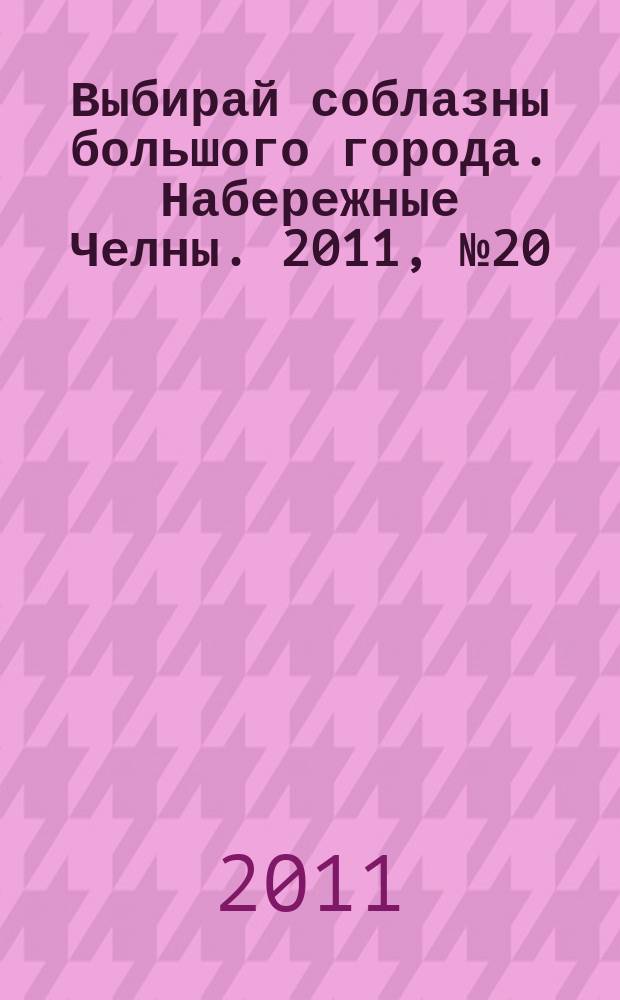 Выбирай соблазны большого города. Набережные Челны. 2011, № 20 (65)