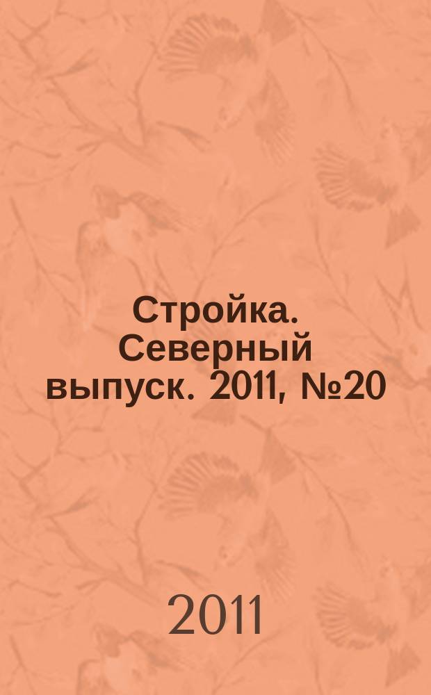 Стройка. Северный выпуск. 2011, № 20 (262)