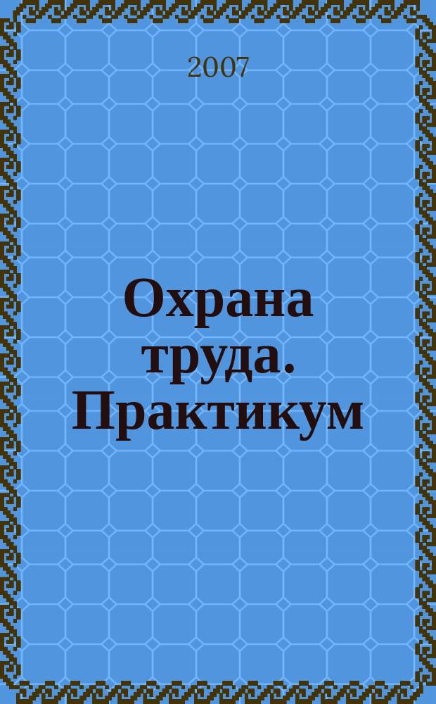 Охрана труда. Практикум : Анализ. несчаст. случаев на пр-ве Лекторий по прогр. обучения Прил. к журн. "Охрана труда и социальное страхование". 2007, № 9