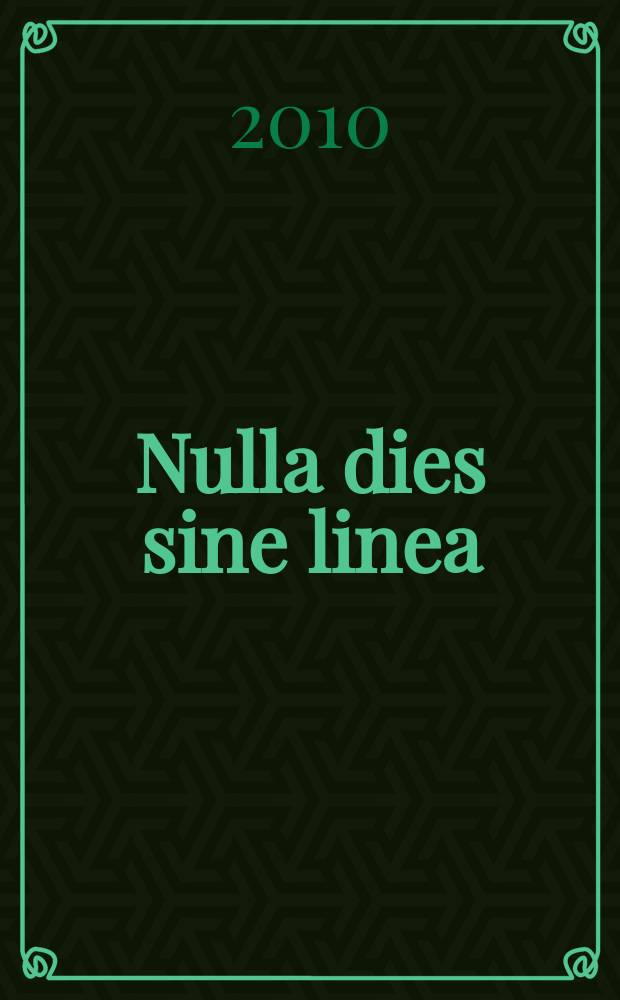 Nulla dies sine linea : сборник научных работ студентов Факультета иностранных языков