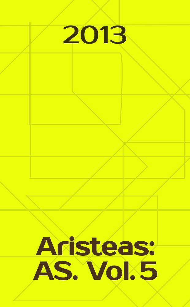 Aristeas : AS. Vol. 5 : Государство Селевка I (политика, экономика, общество)