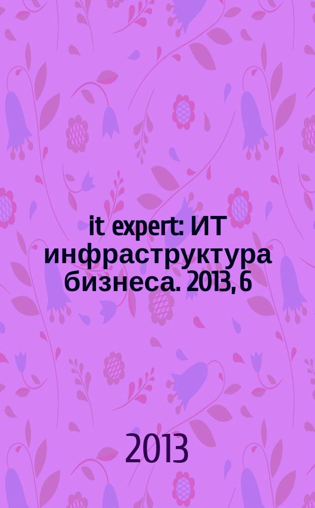 it expert : ИТ инфраструктура бизнеса. 2013, 6 (216)
