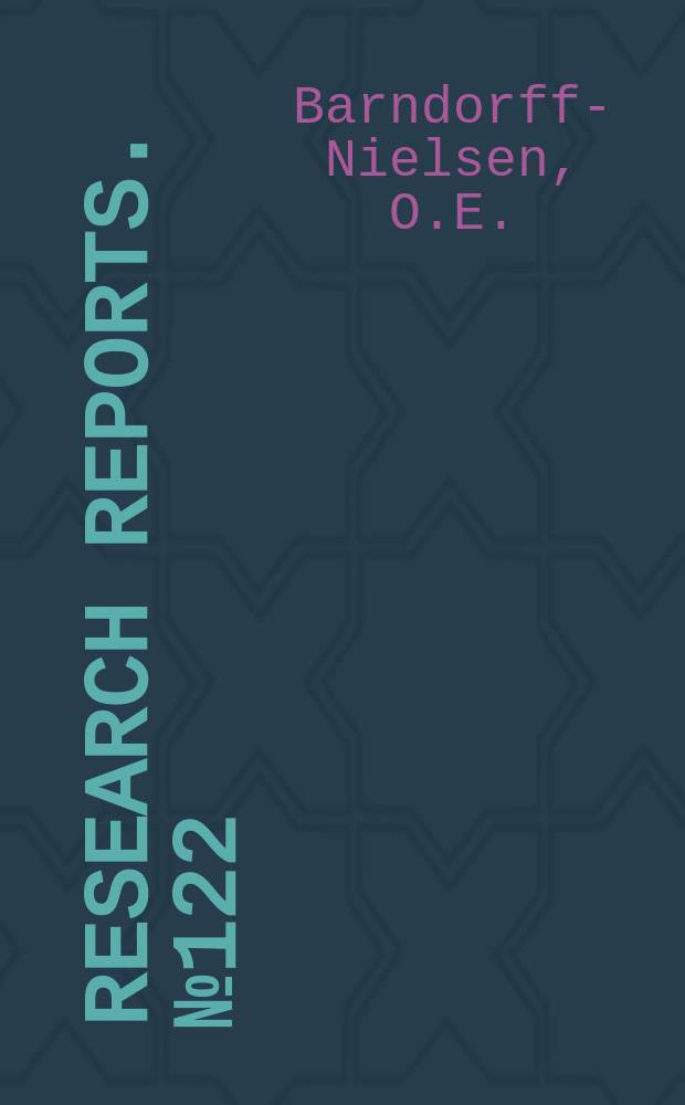 Research reports. №122 : Profile likelihood...