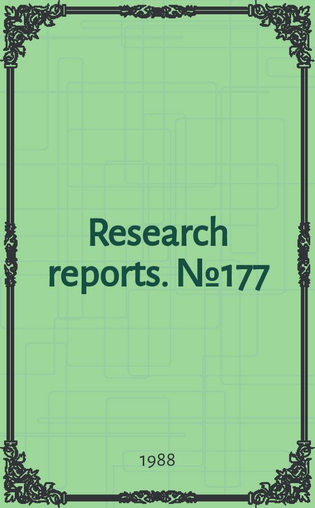 Research reports. №177 : Higher derivatives in geometry and physics