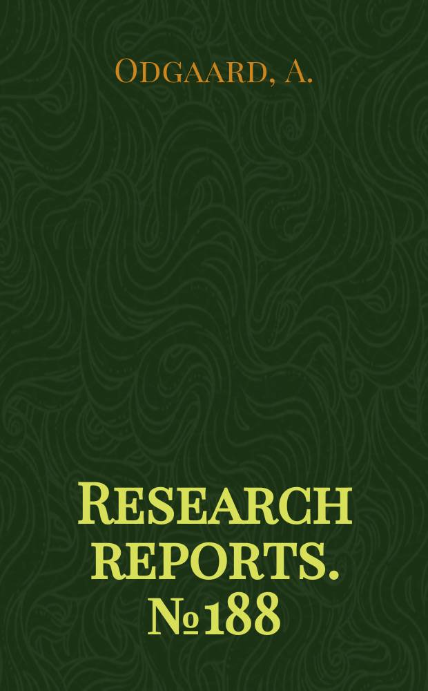 Research reports. №188 : Estimation of structural anisotropy based...