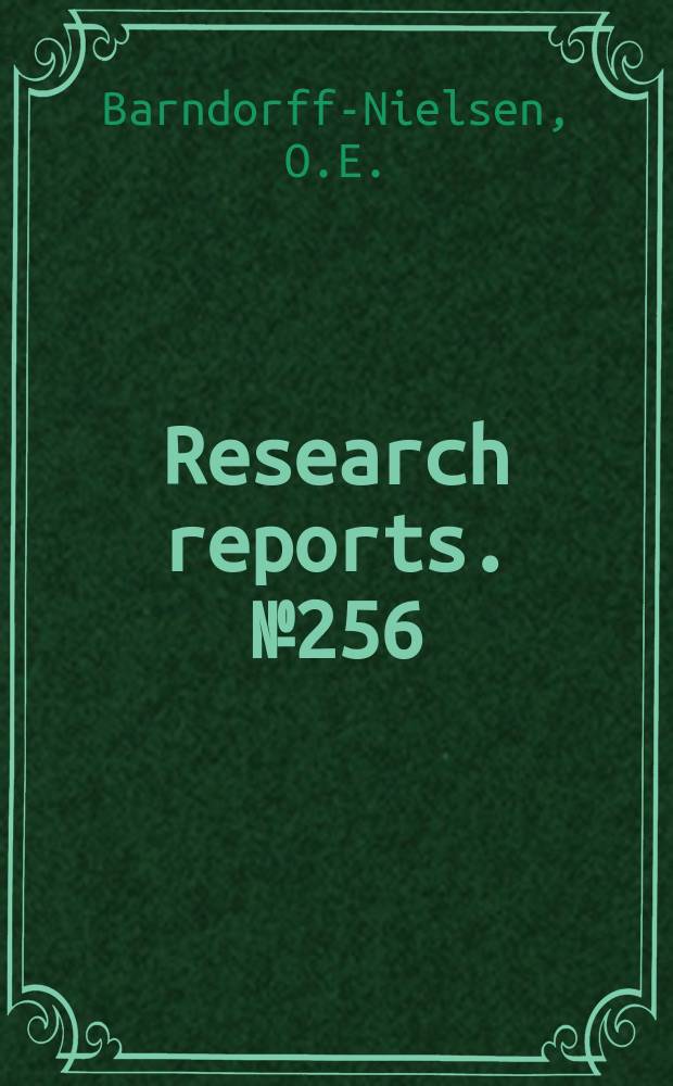 Research reports. №256 : Yokes and symplectic...