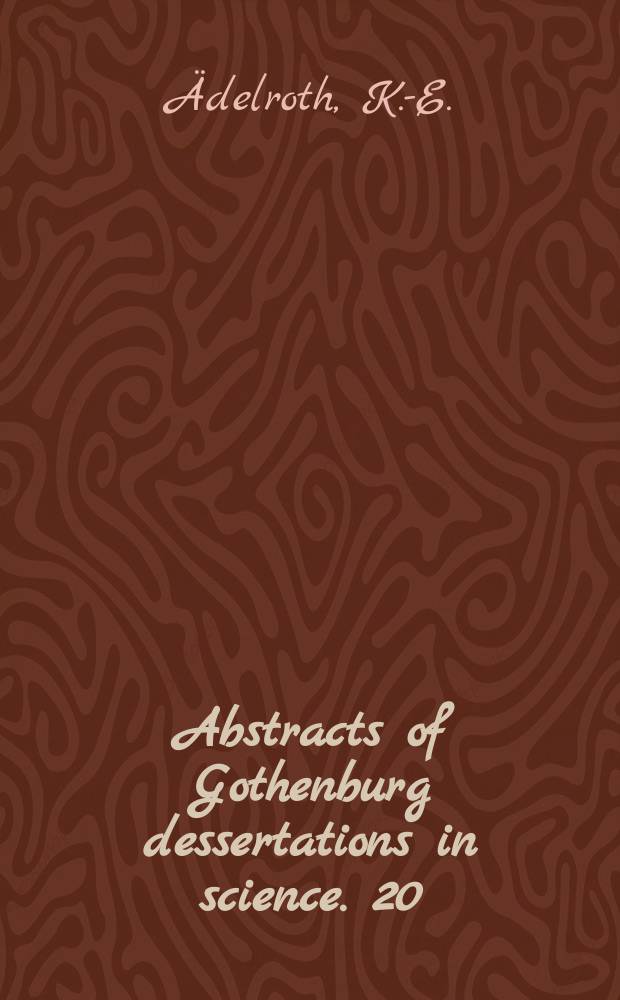 Abstracts of Gothenburg dessertations in science. 20 : Atomic beam measurements of nuclear spins and moments