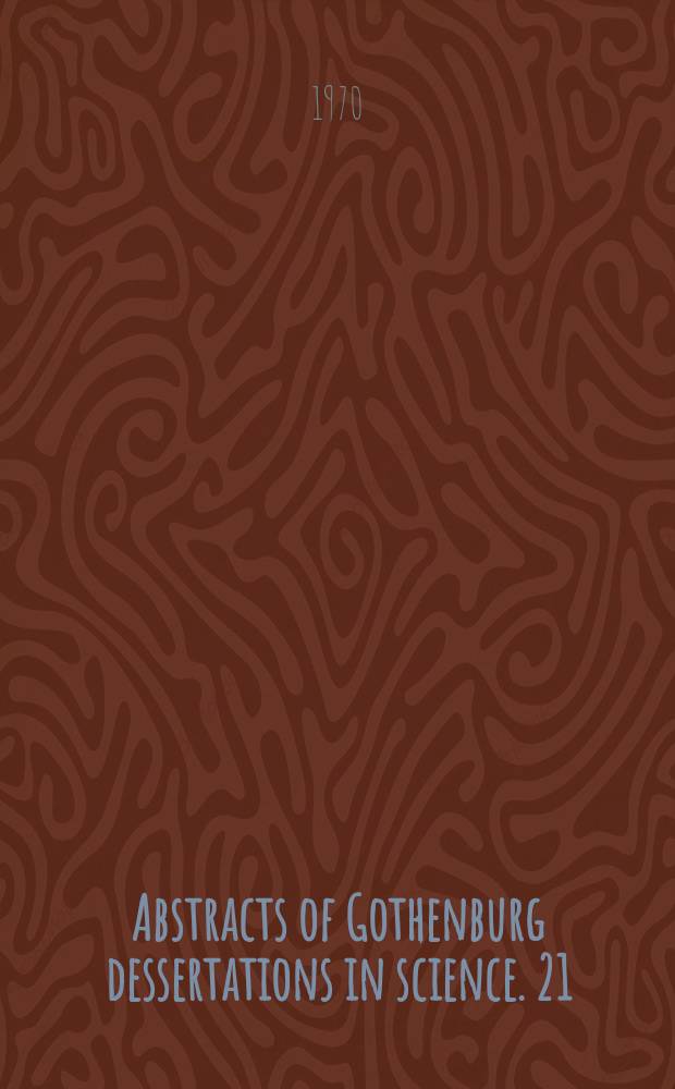 Abstracts of Gothenburg dessertations in science. 21 : Mobility studies of impurities, thermal defects and matrix atoms in lithium metal