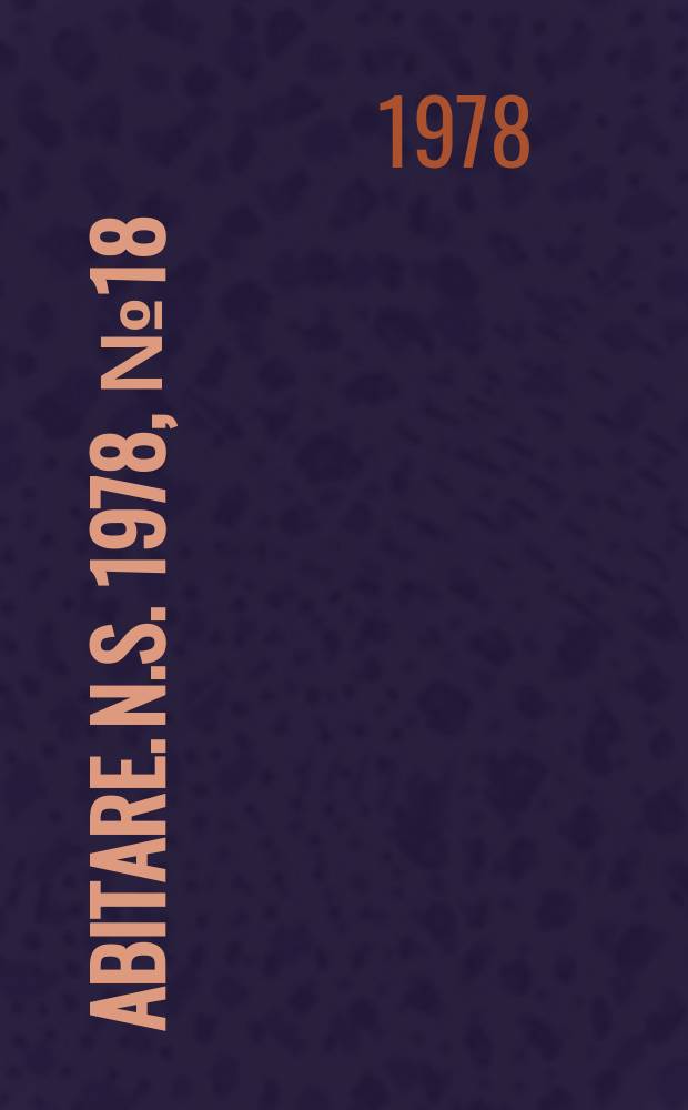 Abitare. N.S. 1978, №18(165)