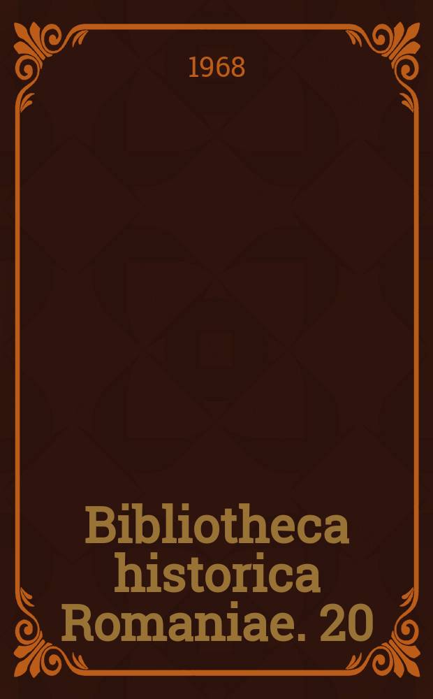 Bibliotheca historica Romaniae. 20 : Où en sont la philologie et la linguistique roumaines?