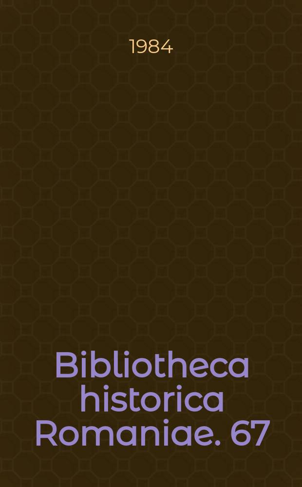 Bibliotheca historica Romaniae. 67 : Horea's uprising