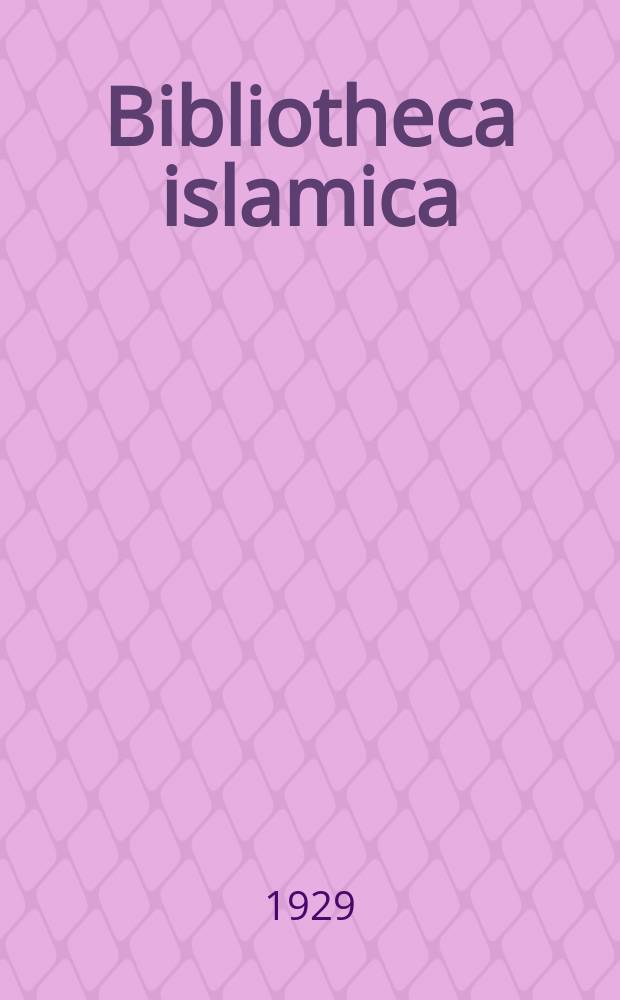 Bibliotheca islamica