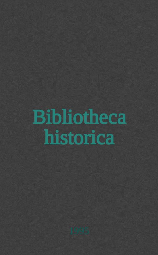 Bibliotheca historica : BH. 1995, №6 : Onnellisen avioliiton ehdot