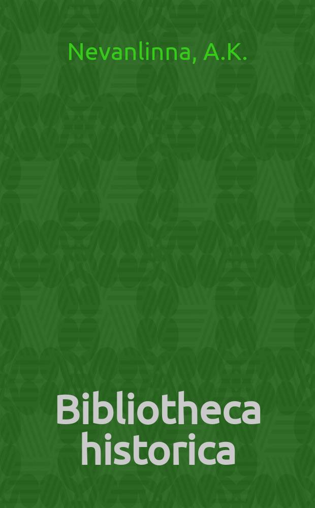 Bibliotheca historica : BH. 18 : Interpreting Nairobi