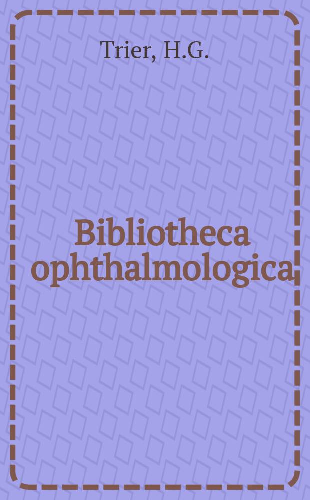 Bibliotheca ophthalmologica : Supplementa ad Ophthalmologica, Zeitschrift für Augenheilkunde. Fasc.86 : Gewebsdifferenzierung mit Ultraschall