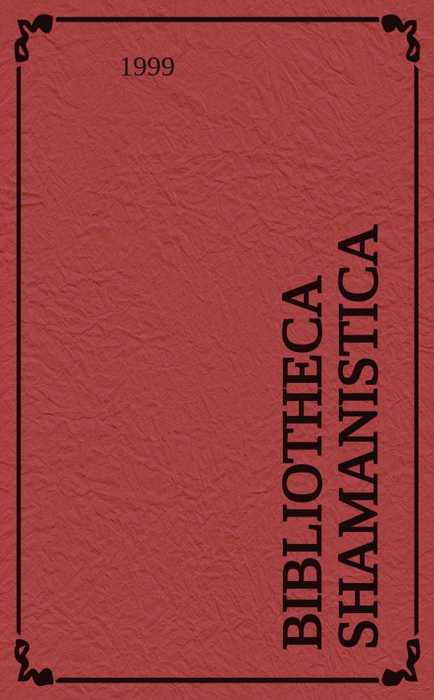 Bibliotheca shamanistica : A ser. of books on the advances in the studies of shamanism. Vol.8 : An antropology of animism