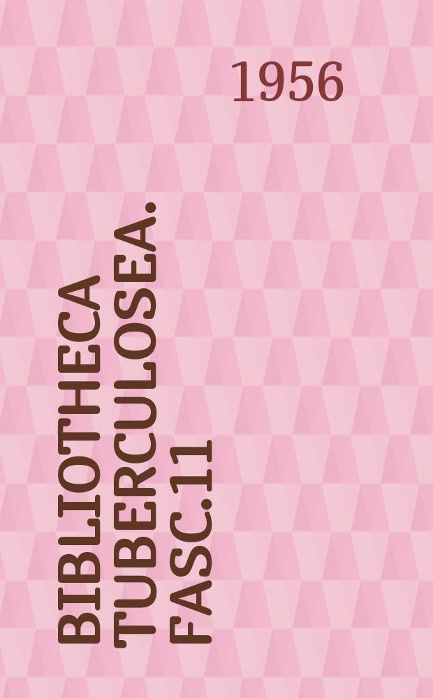 Bibliotheca tuberculosea. Fasc.11 : Funktion und Klinik der chronisch kranken Lunge