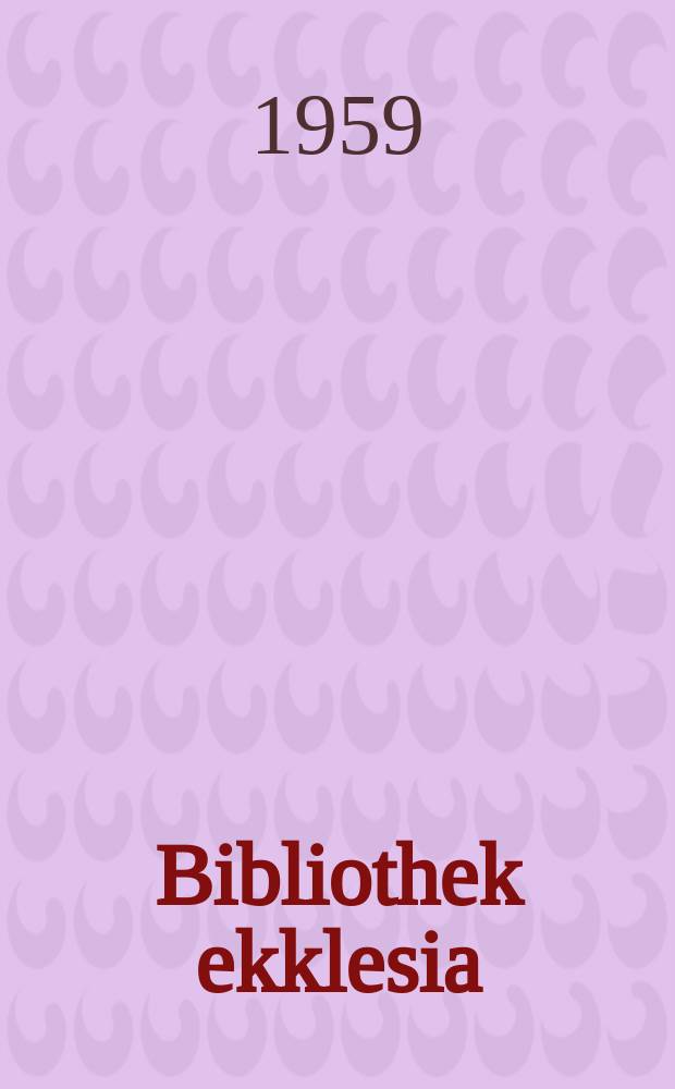 Bibliothek ekklesia