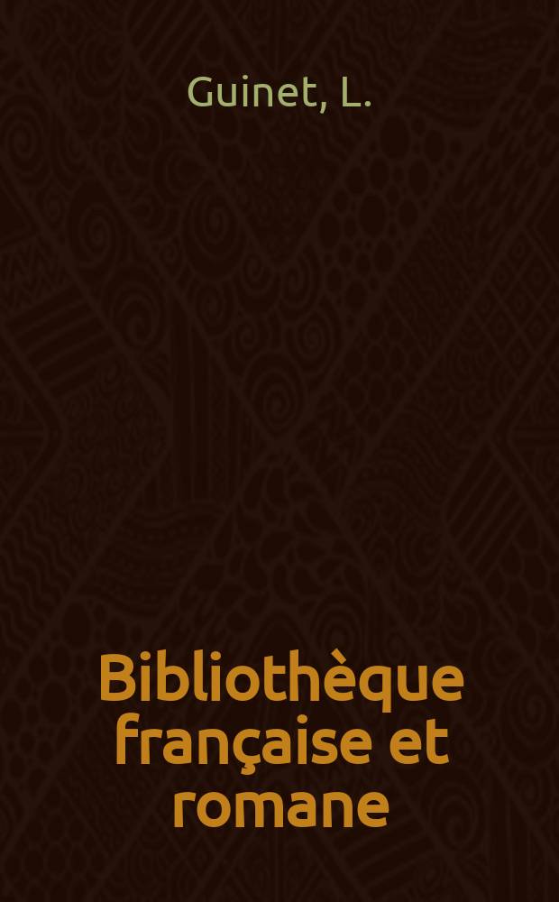 Bibliothèque française et romane : Publ. par le Centre de philologie romane de la Faculté des lettres de Strasbourg. 44 : Les emprunts gallo-romans...