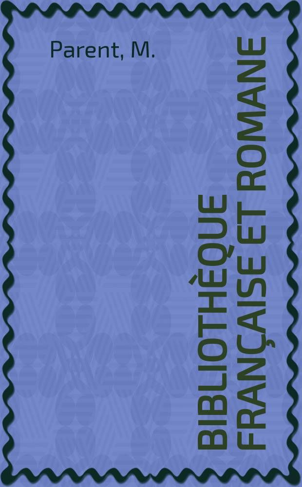 Bibliothèque française et romane : Publ. par le Centre de philologie romane de la Faculté des lettres de Strasbourg. 1 : Saint-John Perse et quelques devanciers