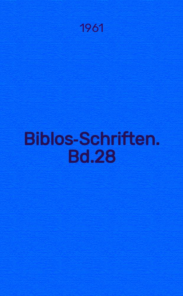 Biblos-Schriften. Bd.28 : Blockflöten-Bibliographie