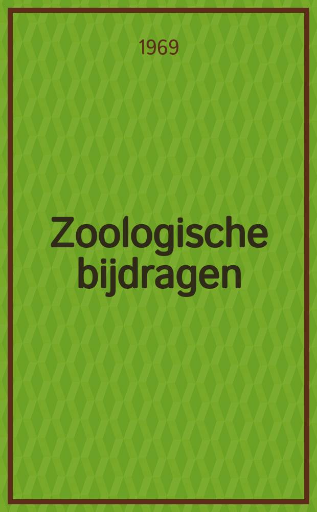 Zoologische bijdragen : Uitg. door het Rijksmuseum van natuurlijke historie te Leiden. №11
