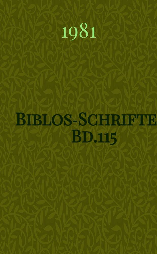 Biblos-Schriften. Bd.115 : Zauber der Verwandlung