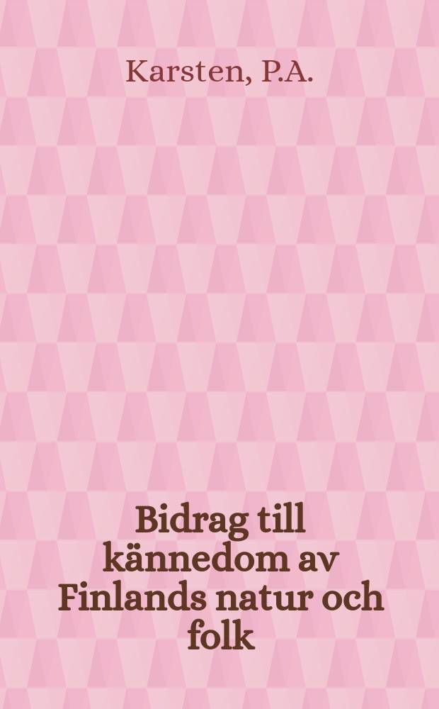 Bidrag till kännedom av Finlands natur och folk : Utgifna af Finska vetenskaps-soc. H.32 : Rysslands, Finlands och den skandinaviska halföns hattsvampar