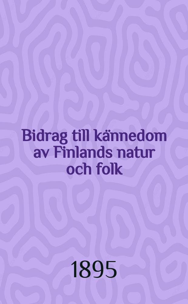 Bidrag till kännedom av Finlands natur och folk : Utgifna af Finska vetenskaps-soc. H.56 : Ordbok öfver pedersöre-purmo målet i Österbotten