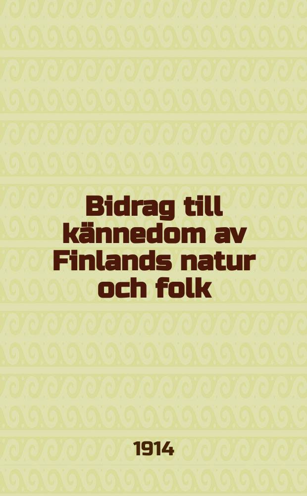 Bidrag till kännedom av Finlands natur och folk : Utgifna af Finska vetenskaps-soc. H.76, №4 : Undersökningar af det finska råterpentinet