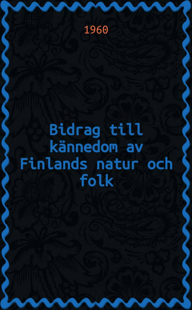 Bidrag till kännedom av Finlands natur och folk : Utgifna af Finska vetenskaps-soc. H.105 : Die sprachliche Struktur Finnlands 1880-1950