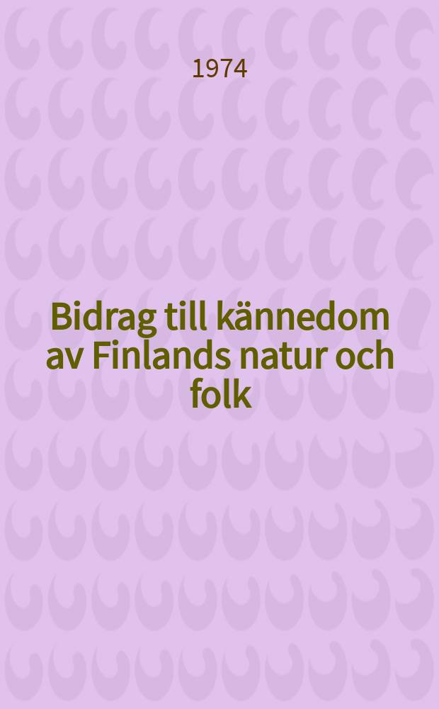 Bidrag till kännedom av Finlands natur och folk : Utgifna af Finska vetenskaps-soc. H.117 : Hantverk och fabriker