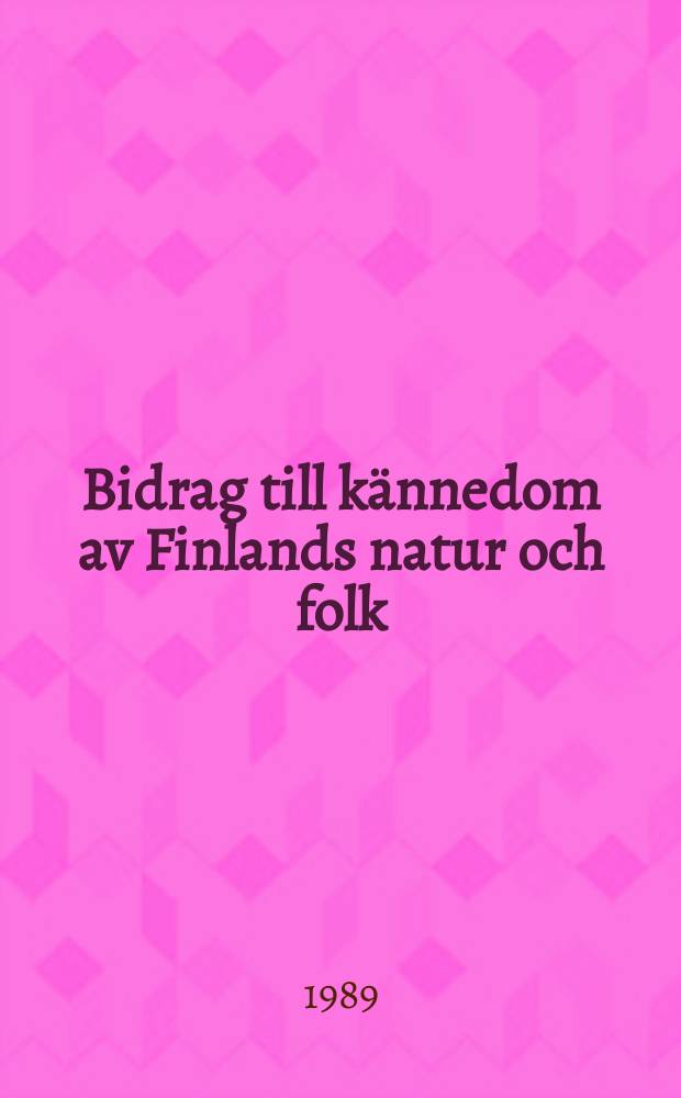 Bidrag till kännedom av Finlands natur och folk : Utgifna af Finska vetenskaps-soc : Lokala partiorganisationer i kommunala...