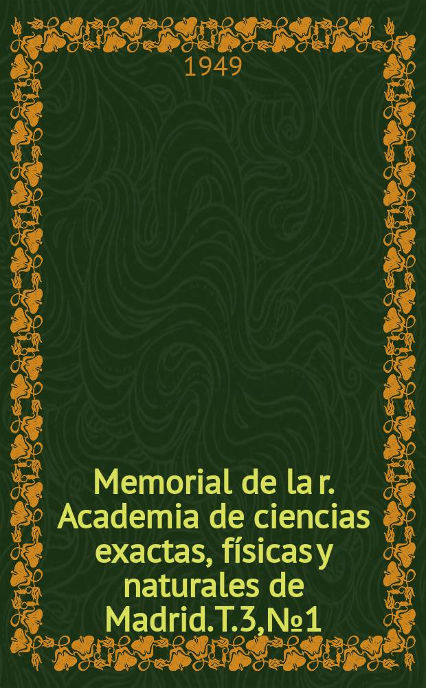 Memorial de la r. Academia de ciencias exactas, físicas y naturales de Madrid. T.3, №1 : Sobre los estados de tensión plana