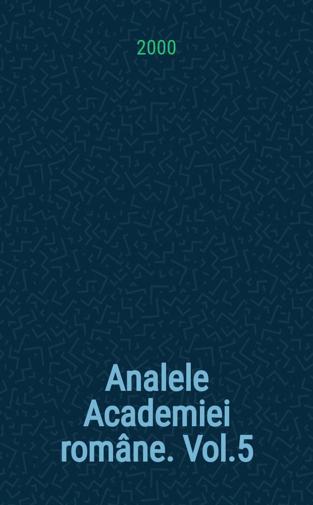 Analele Academiei române. Vol.5(128) : 1994